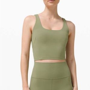 Lululemon Nulu Fold Tight Crop Yoga Tank Top
Rosemary Green size 12 NWT